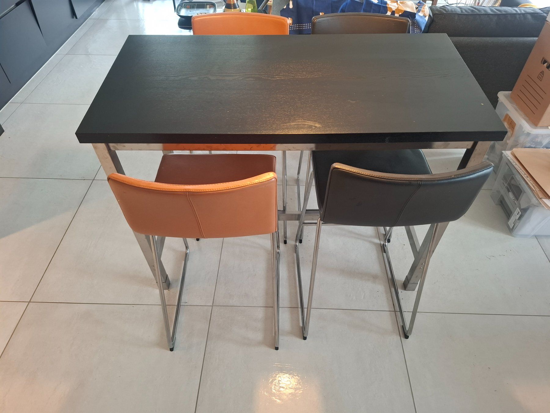Ikea Set de table et chaises: Hochtisch mit 4 Stühlen • Bartisch • IKEA • Kleiner Esstisch – D'occasion à Ottenbach par Rasenmaeeher 2