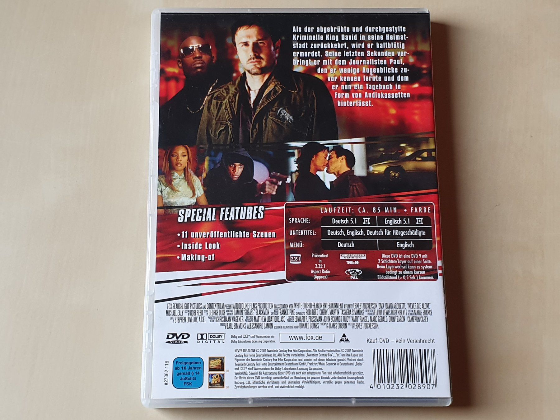 Tutti i DVDs: Never die alone – Usato da Stansstad venduto da collectorsshop 1