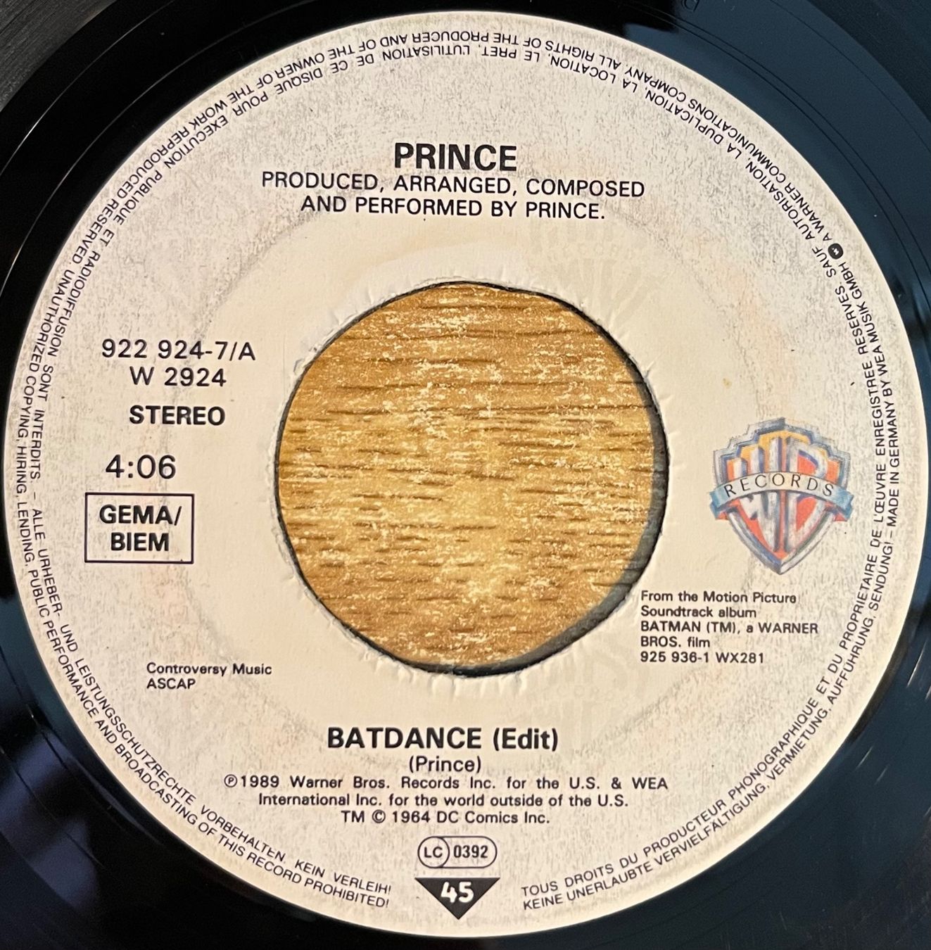 Dischi in vinile: PRINCE - BATDANCE – Usato da Bussigny venduto da vinyl-pas-cher 2