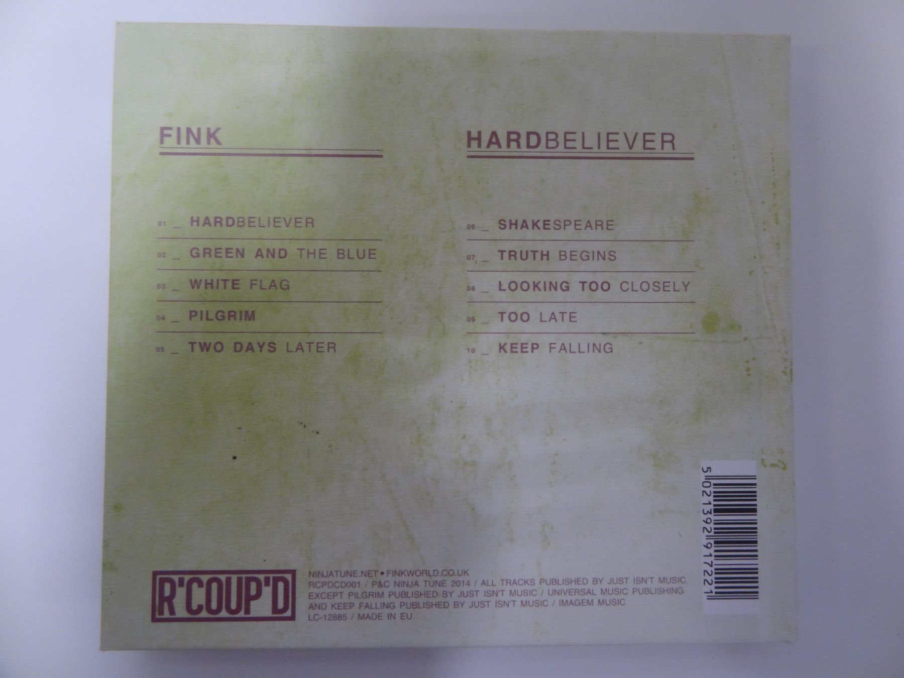 CDs: Fink - Hard Believer CD Album - – D'occasion à luzern par musicandart 1