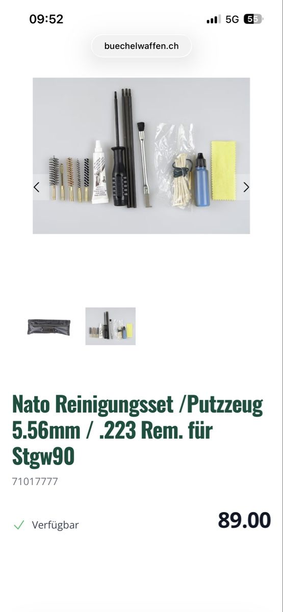 Tutti gli attrezzi: Stgw 90 Putzzeug Neu – Nuovo (secondo la descrizione) da Schwanden Sigrisw venduto da SIG99