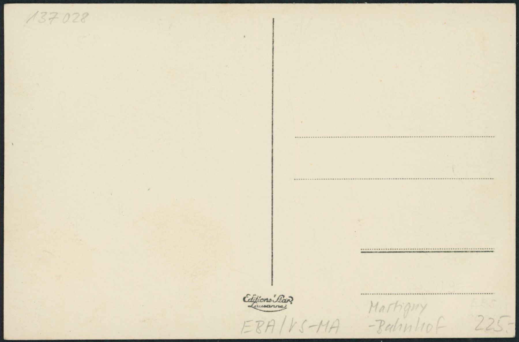 Cartoline postali: VS Martigny - Bahnhof - Bahn – Nuovo (secondo la descrizione) da Schindellegi venduto da leecollect 1
