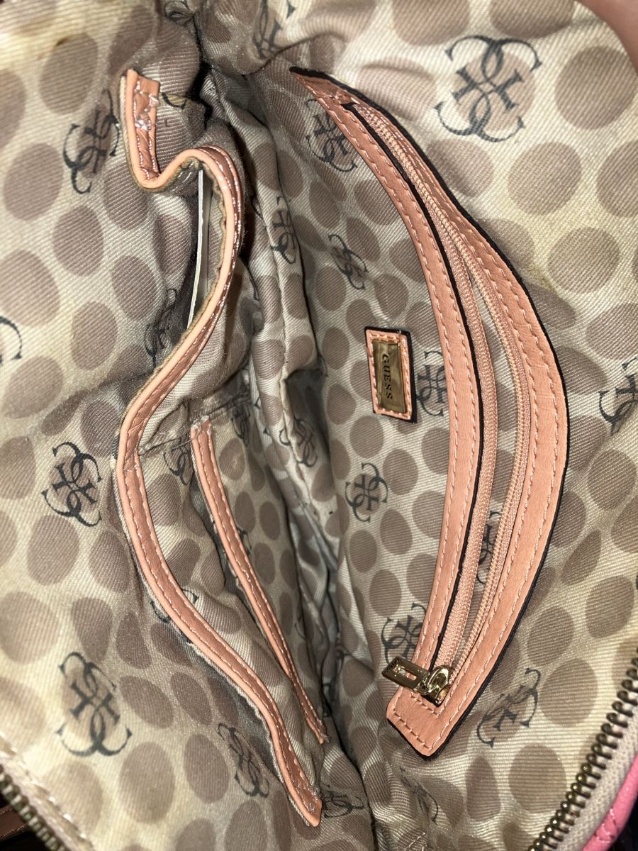Guess Borse da donna: Guess Handtasche Rosa Weiss Beige – Usato da Zürich venduto da Dudu2020 6