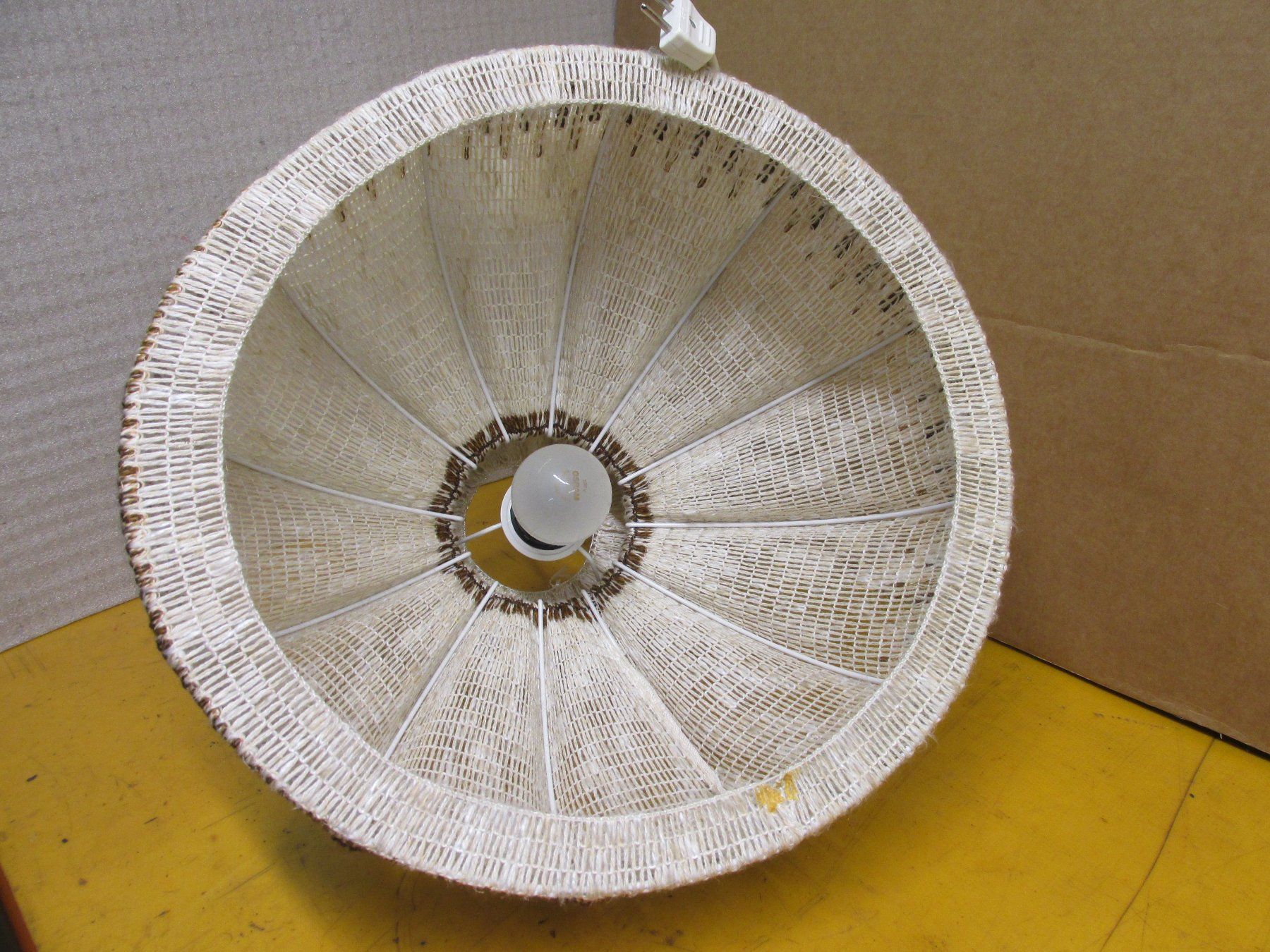 Kronleuchter & Deckenlampen: Vintage Boho Hängelampe, Textil, Durchmesser ca. 40cm – Gebraucht aus Aeschau von Nianho 2