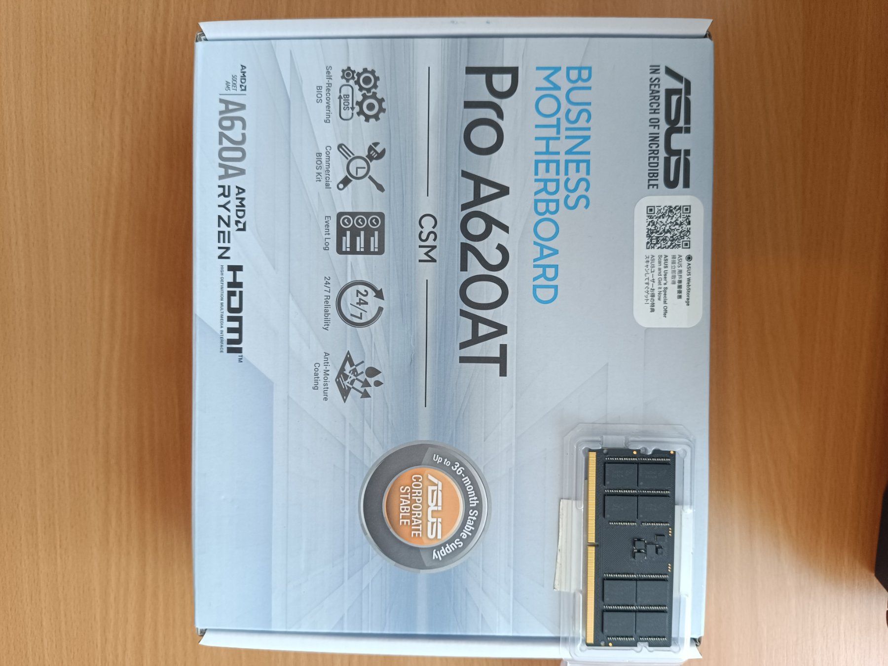 Asus Schede madri: ASUS A620AT-A-CSM thin Mini ITX Mainboard AM5 – Nuovo (secondo la descrizione) da Sitterdorf venduto da phoenix_85
