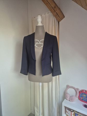 Blazer Hallhuber dunkelblau kurz Grösse 38 guter Zustand