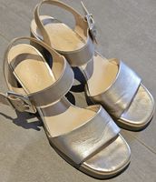 Edle Sandalen Gabor goldfarben Grösse 6.5 einmalgetragen NEU