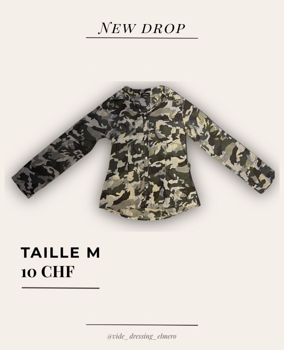 Camicette: Chemise camouflage – Usato da Massonnens venduto da Rebelle88