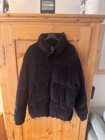 Warme Zara Cord Winterjacke, Grösse L