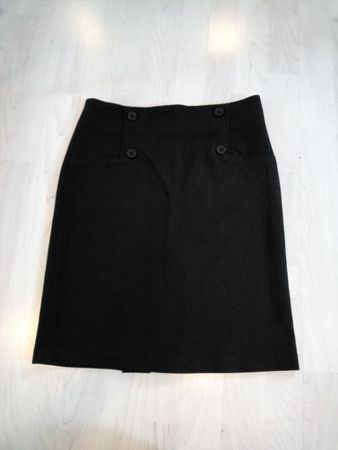 Elegante schwarze Minirock, Gr. S - perfekt fürs Büro