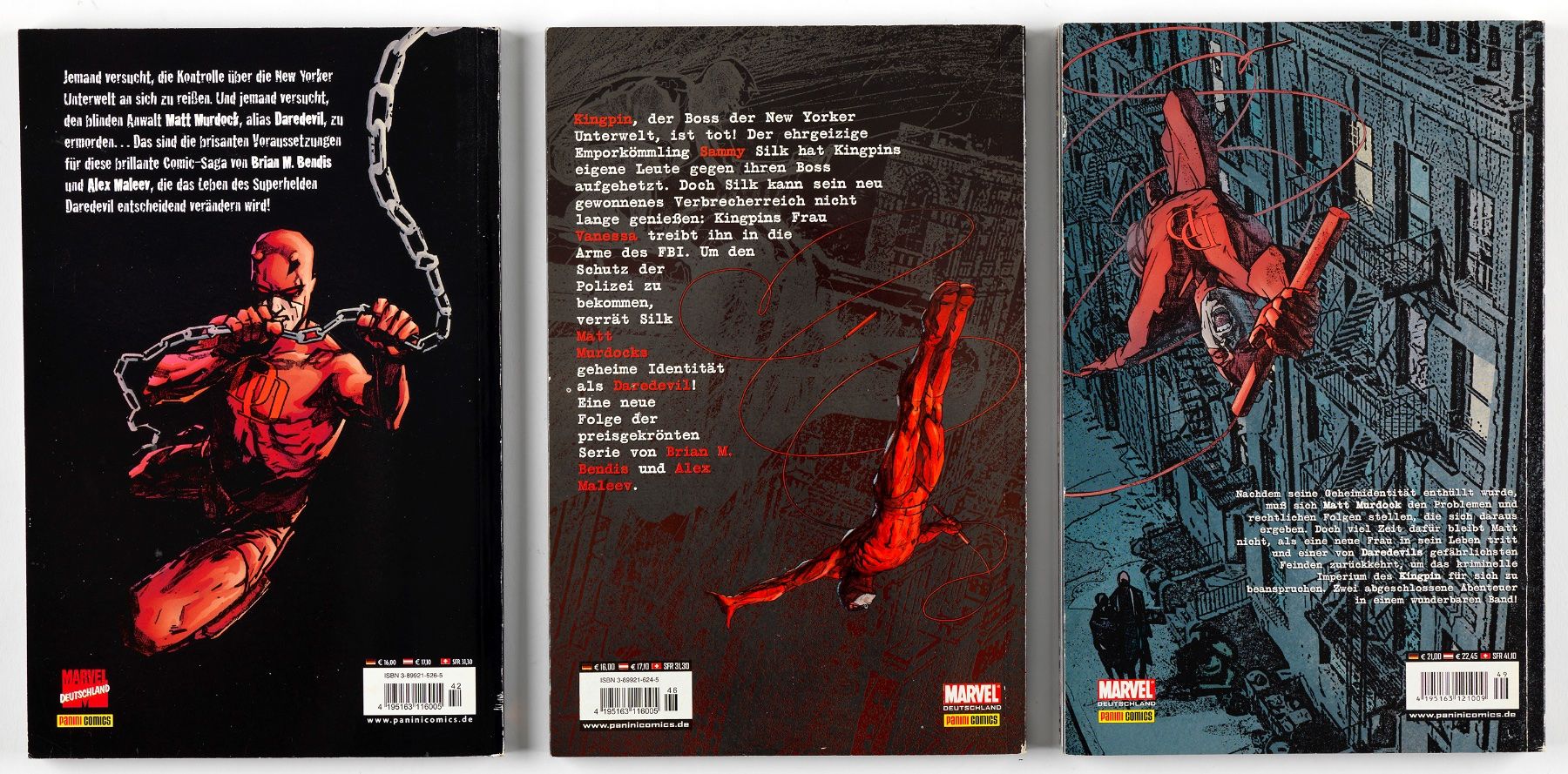Fumetti: MARVEL EXKLUSIV: 5x DAREDEVIL von ALEX MALEEV – Usato da St. Gallen venduto da kobayashi-maru 2