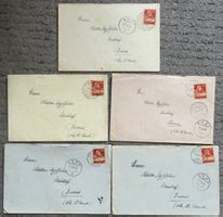 Briefumschläge mit Marken und Stempel, Konvolut, gebraucht