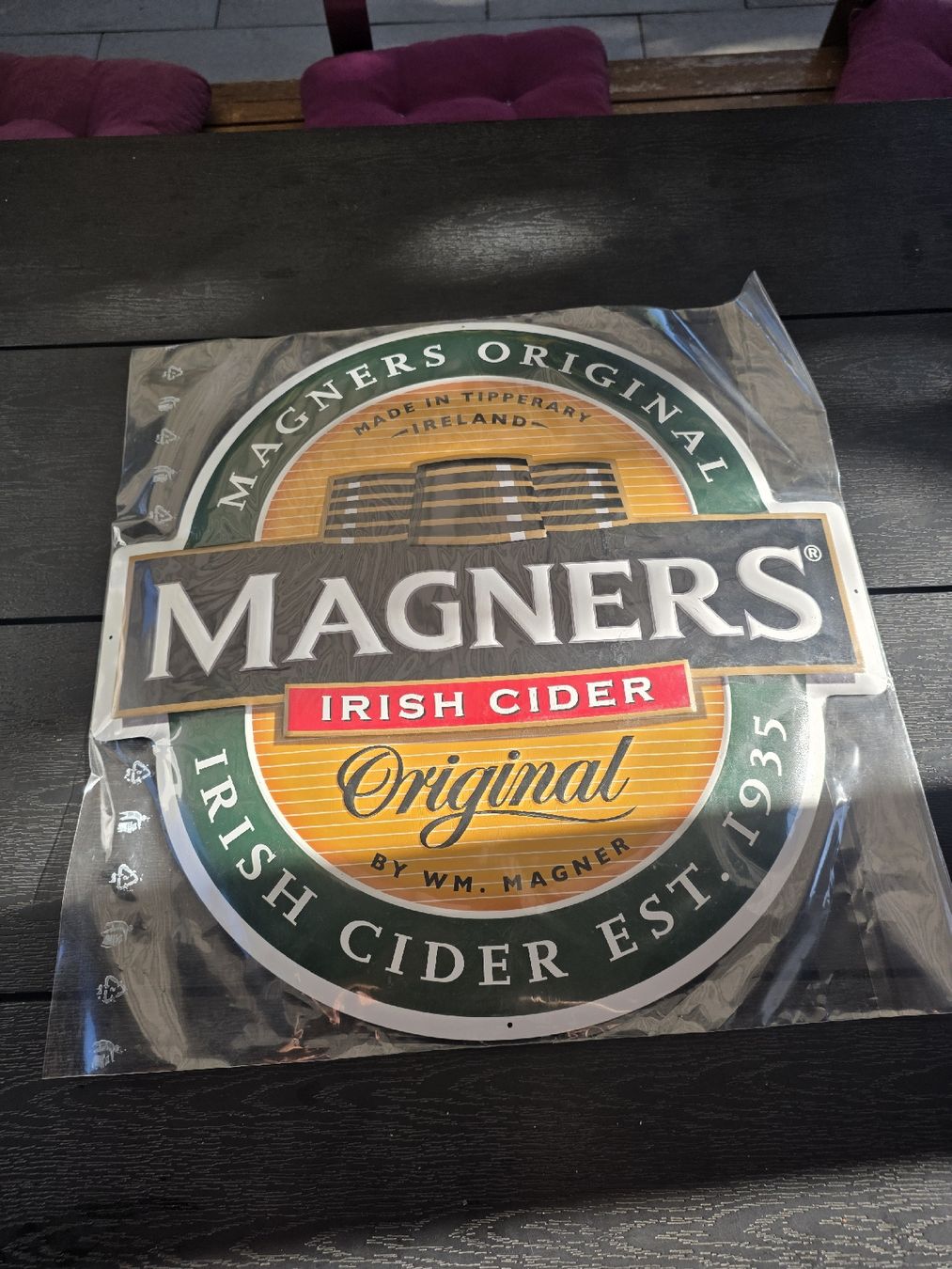 Schilder: Magners Irish Cider Werbeschild ca. 47 cm – Neu und originalverpackt aus Dorf von Echo_Elements