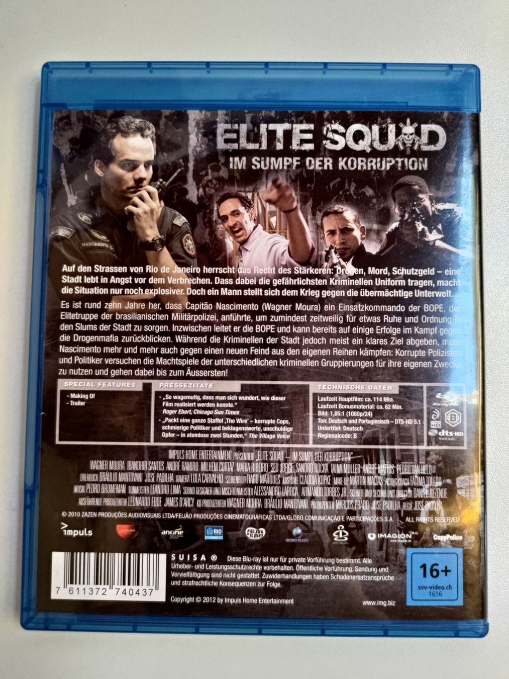 Tutti i DVDs: Elite Squad 2 - Im Sumpf der Korruption – Usato da Liestal venduto da Kratzilla 2