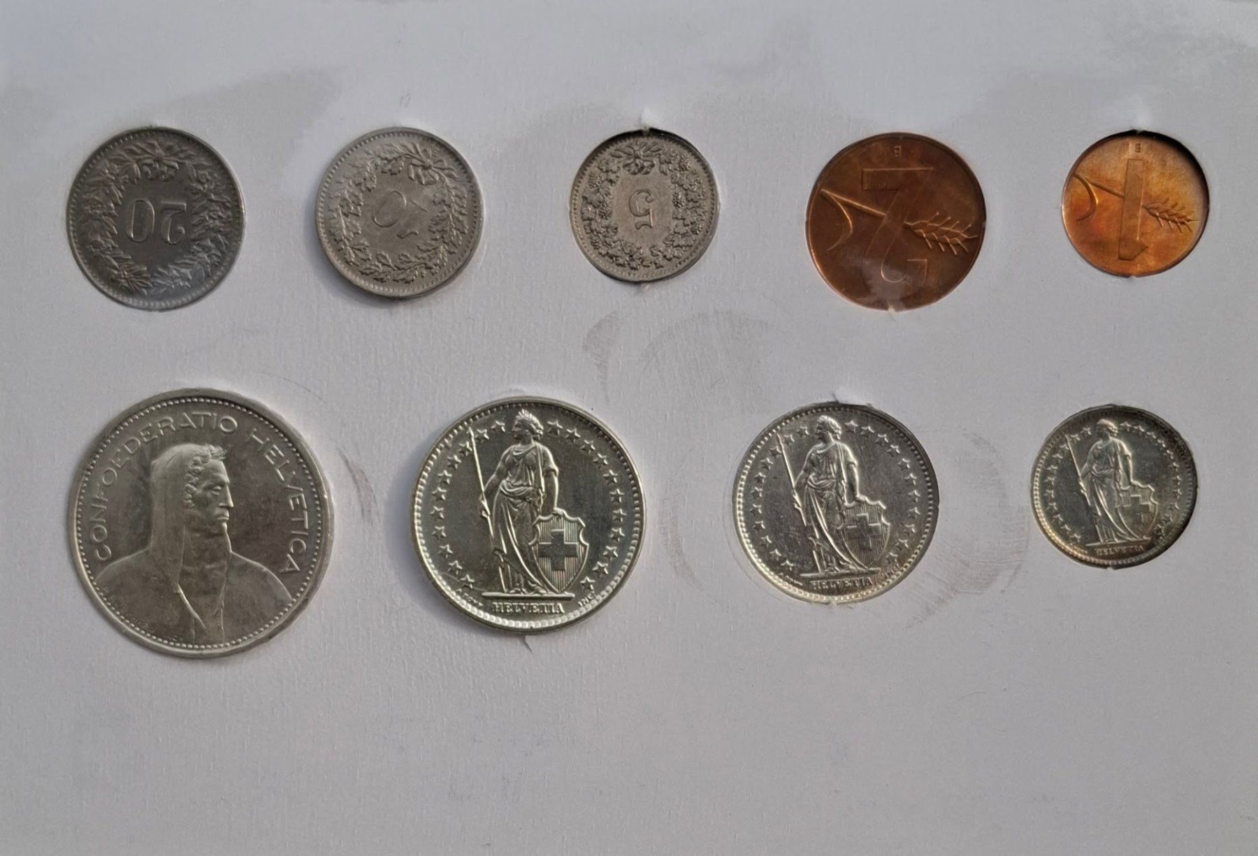 Tutti le monete: SET de monnaie suisse de 1967 - non circulé – Nuovo (secondo la descrizione) da Fribourg venduto da Kiki020 1