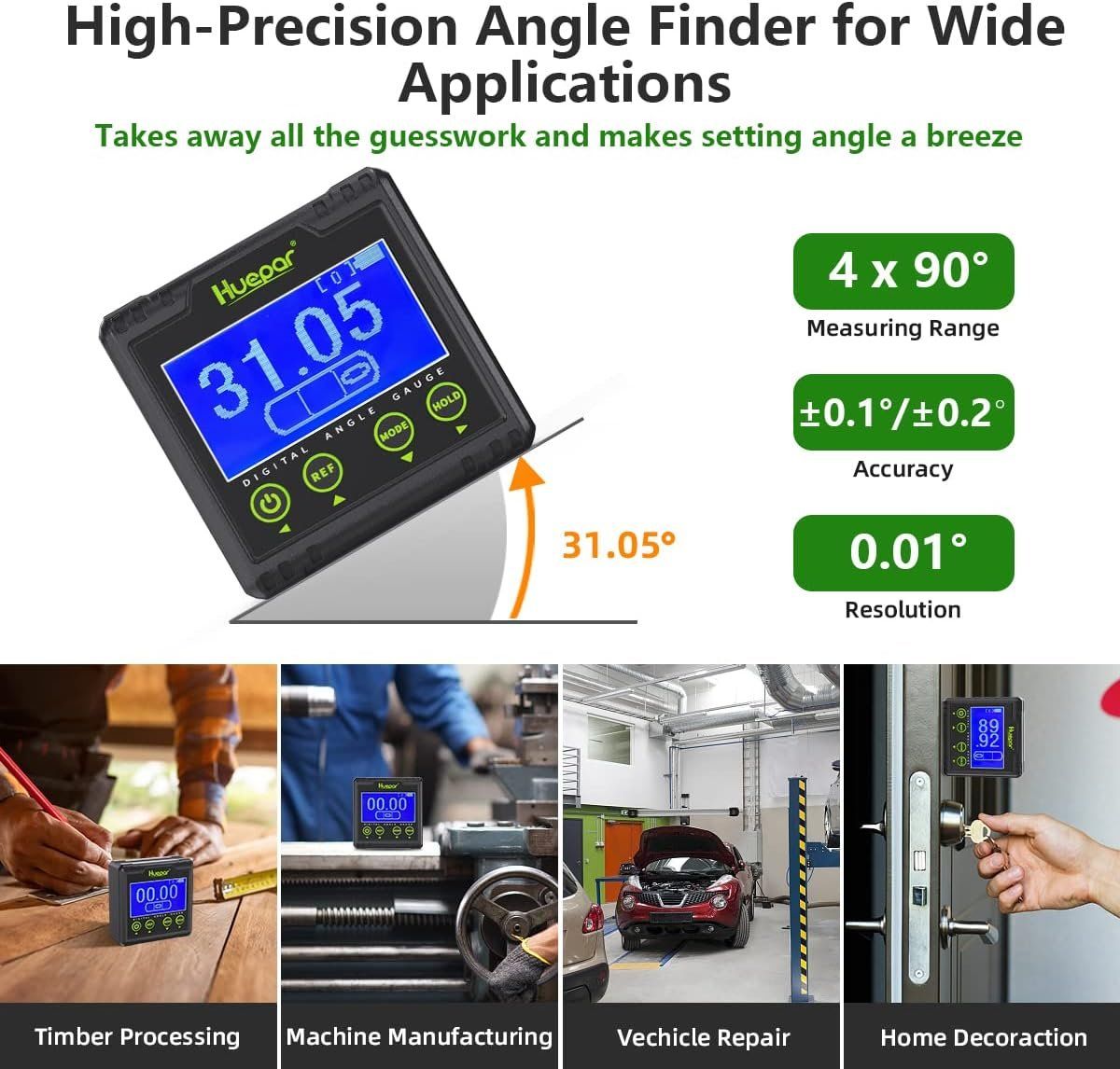 Misurare: Digitaler LCD Winkelmesser 0~360° – Nuovo e nell'imballaggio originale da Châtelaine venduto da topshop.switzerland 7
