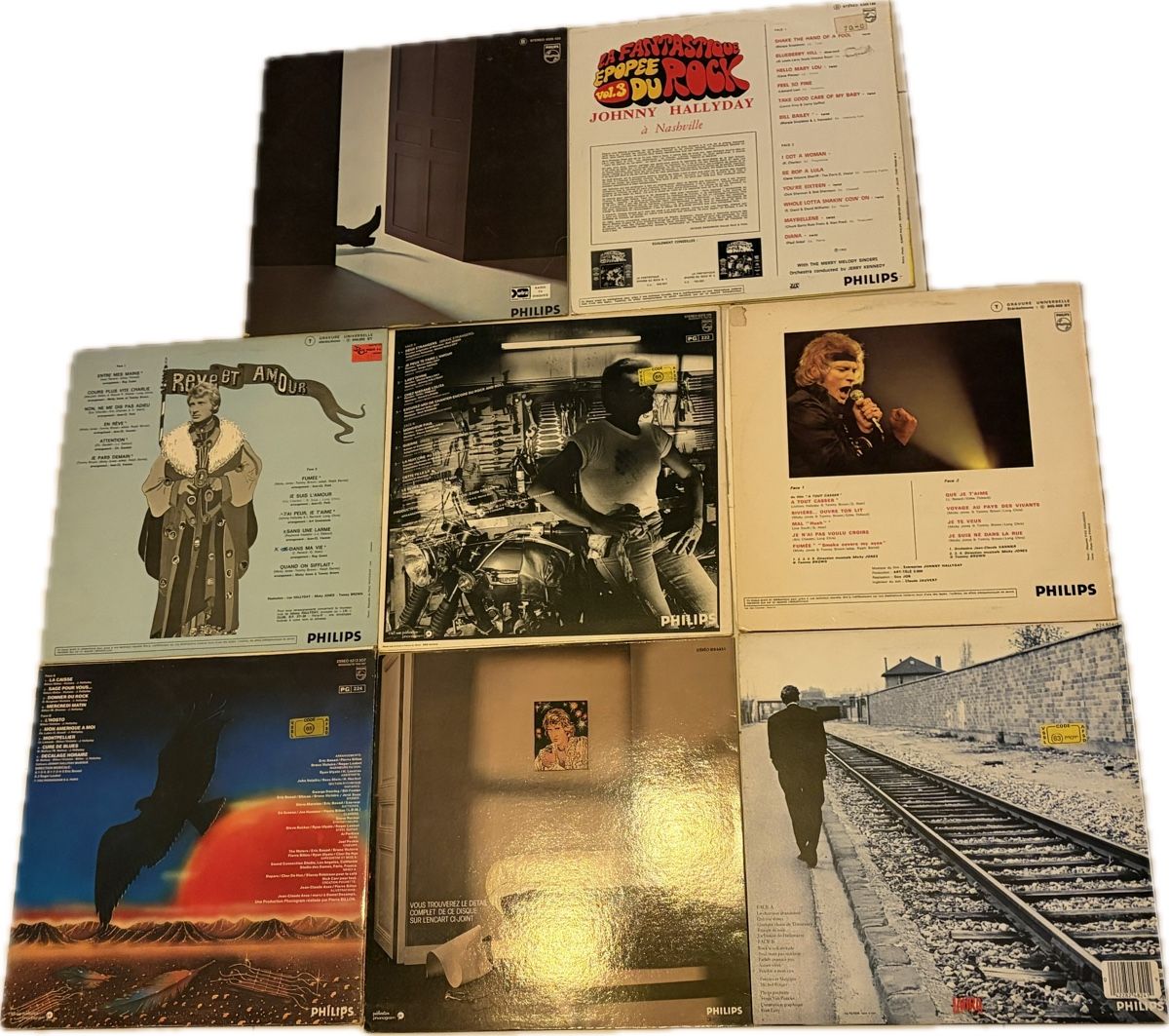 Schallplatten: Johnny Hallyday 33 tours – Gebraucht aus Cheyres von Gr33 1
