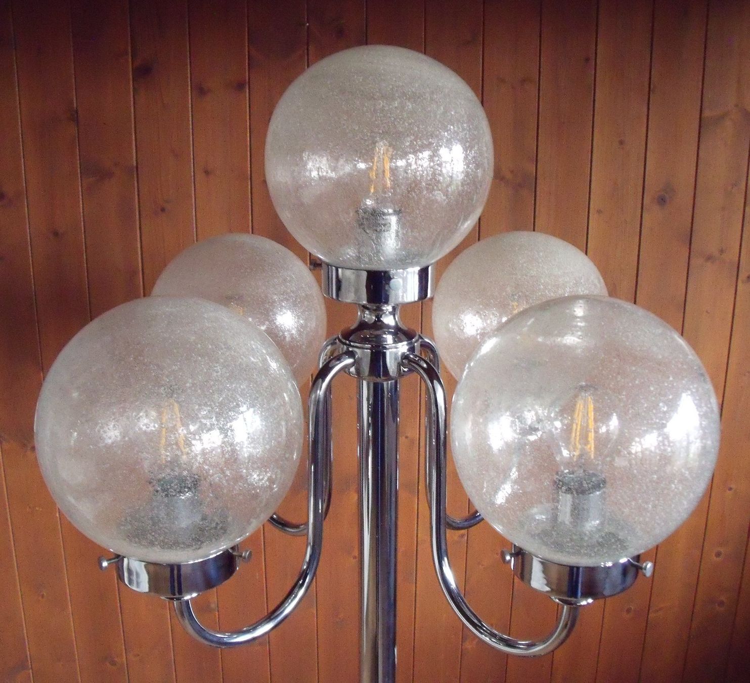 Lampade: SPACE AGE STEHLAMPE CHROM GLAS – Usato da Neuenegg venduto da Holzli2 2