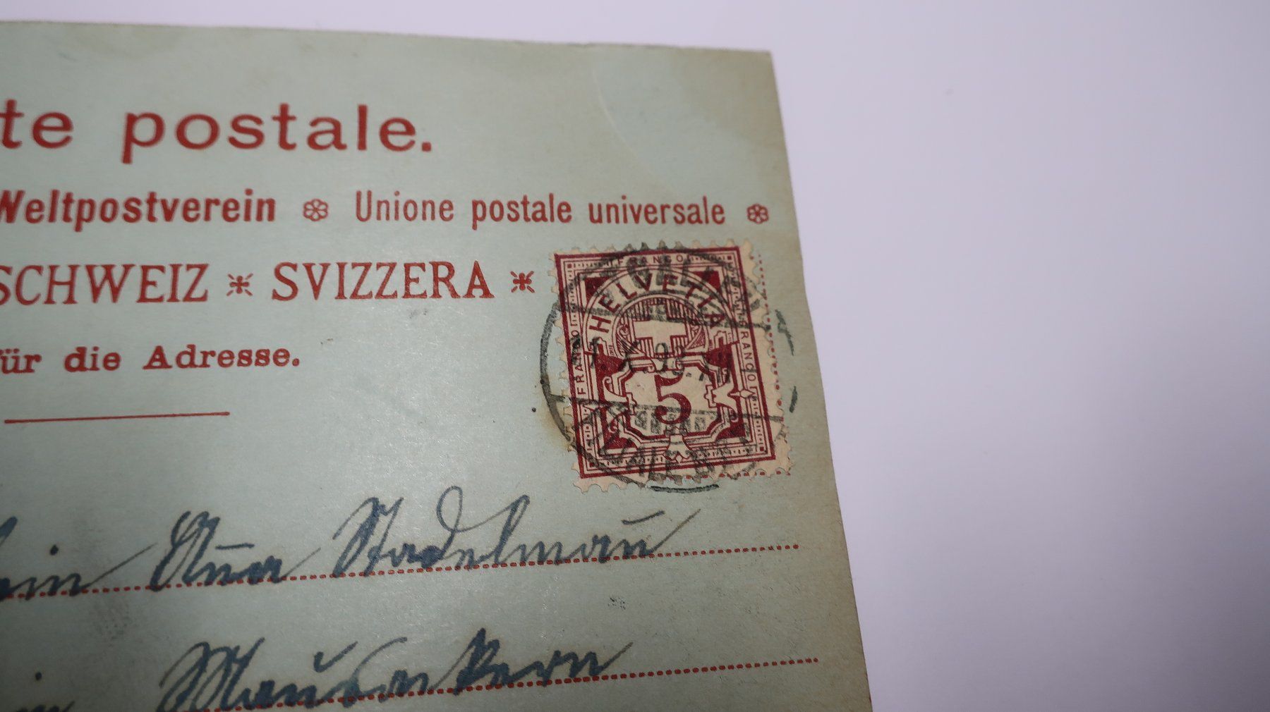 Ansichtskarten: Gruss aus St. Gallen Marktplatz   1898 – Gebraucht aus Cormoret von Pascalll2001 5