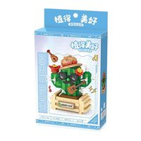 Kaktus im Topf: «Enjoy Life» / Mini-Bausteine