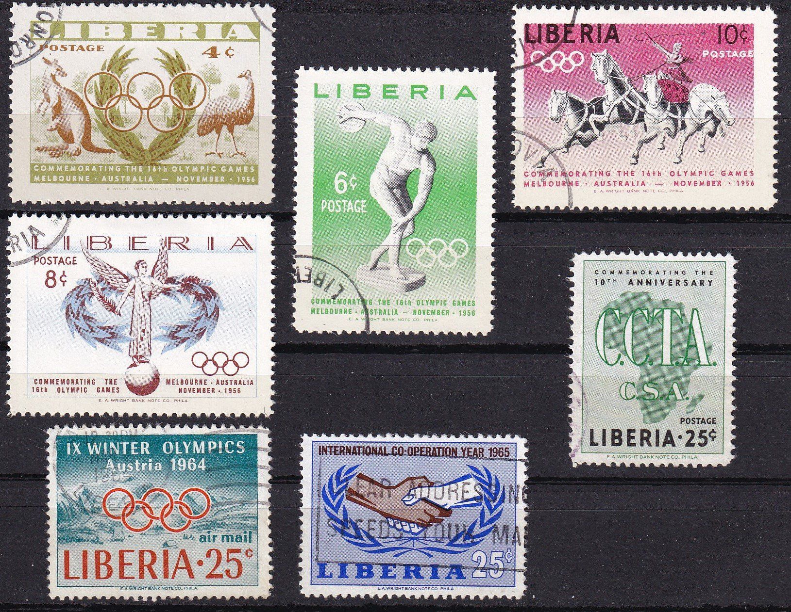 Alle Briefmarken: Liberia, Lot – Gebraucht aus Castione von Rx-stamps