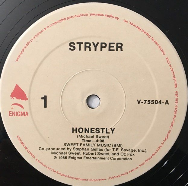 Dischi in vinile: Stryper - Honestly (Maxi-Single) – Usato da Grüningen venduto da azulvinyl 2