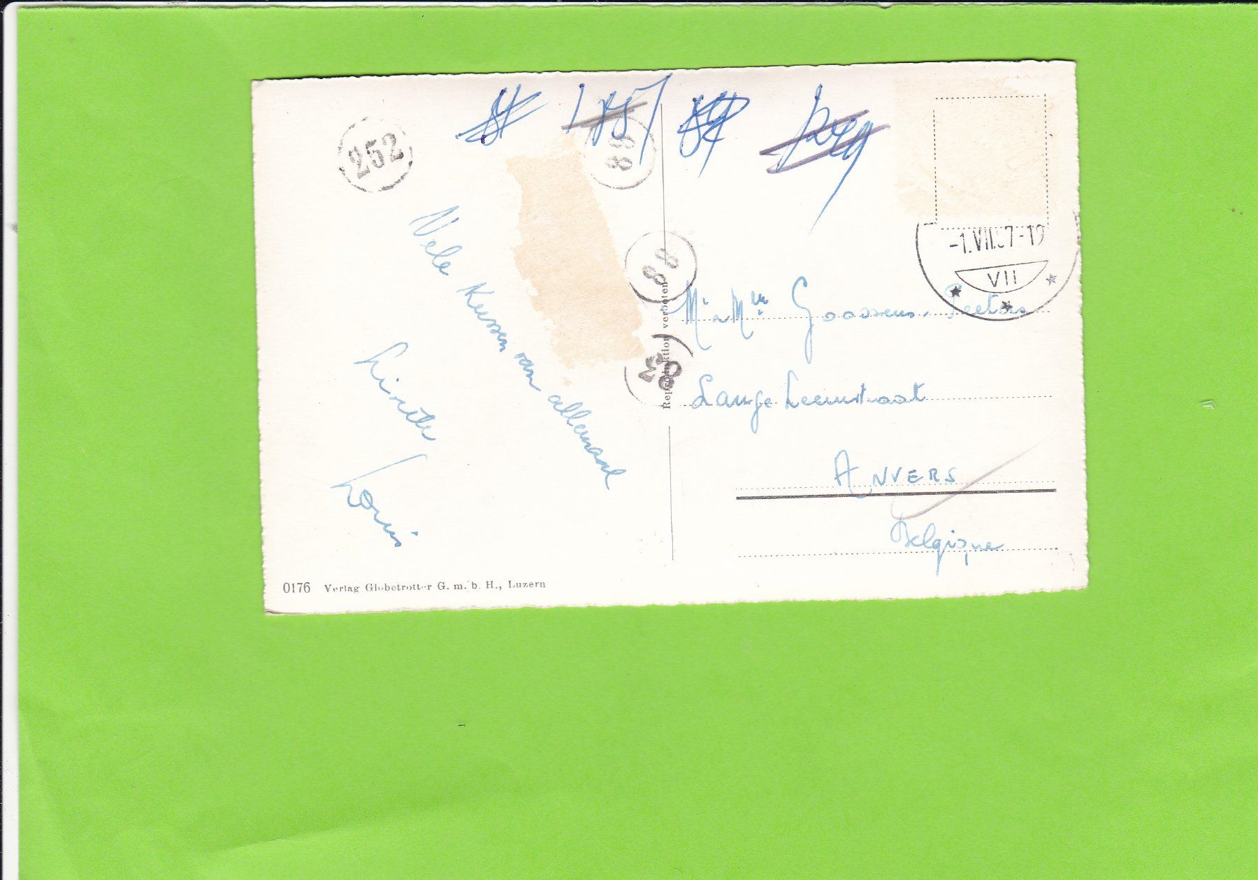 Cartoline postali: Parkhotel Vitznau – Usato da St. Peterzell venduto da neckertal 1