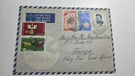 1954 Brief nach Tanga East Africa