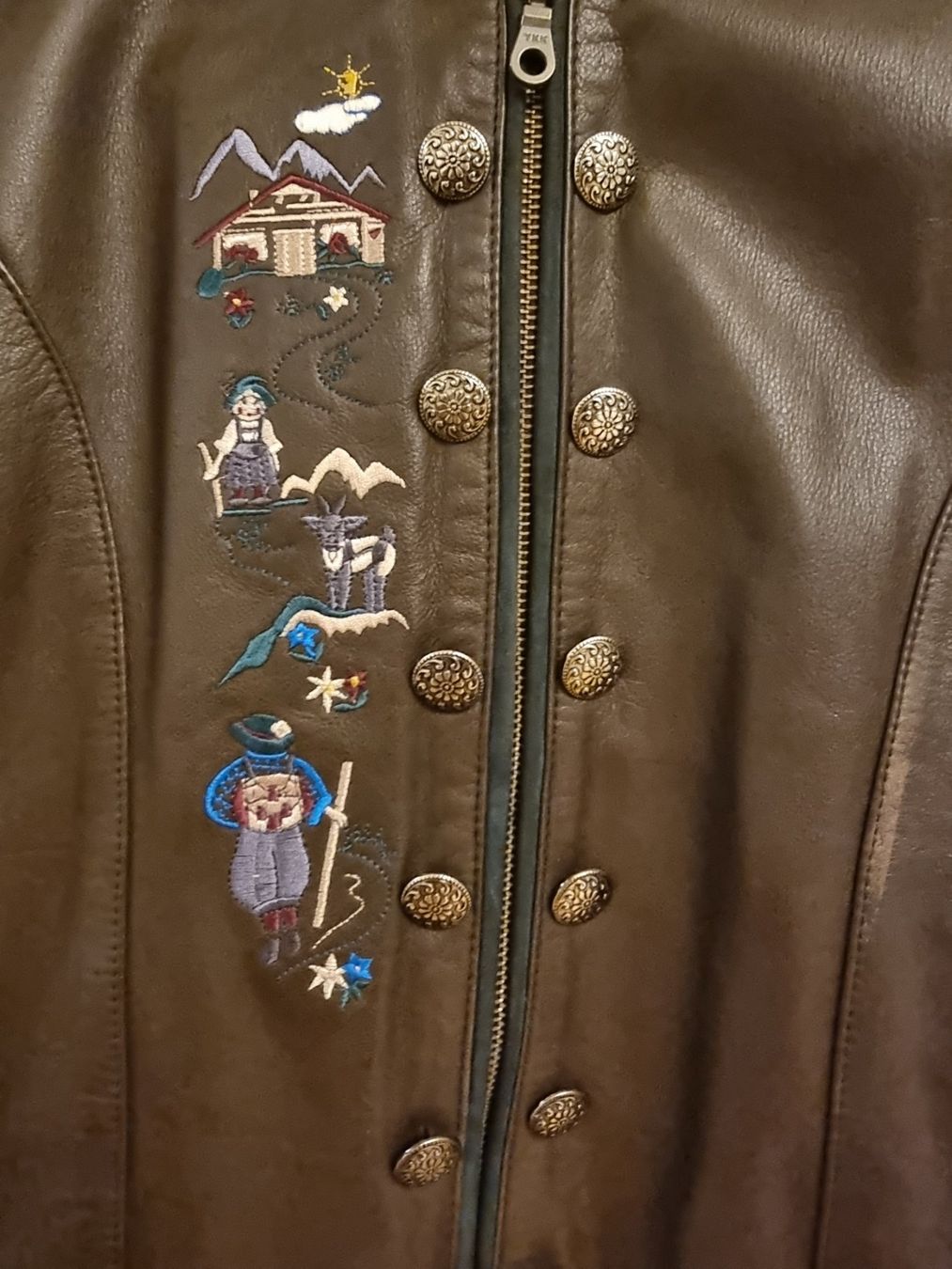 Giacche: Lederjacke mit Stickerei – Usato da Zürich venduto da Nala2811 4