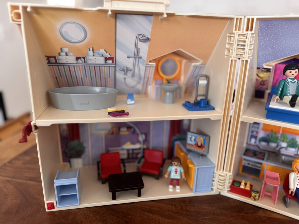 Playmobil Case e mobili per bambole: Playmobil Haus zum mitnehmen – Usato da Glattpark(Opfikon) venduto da Pink1919 3