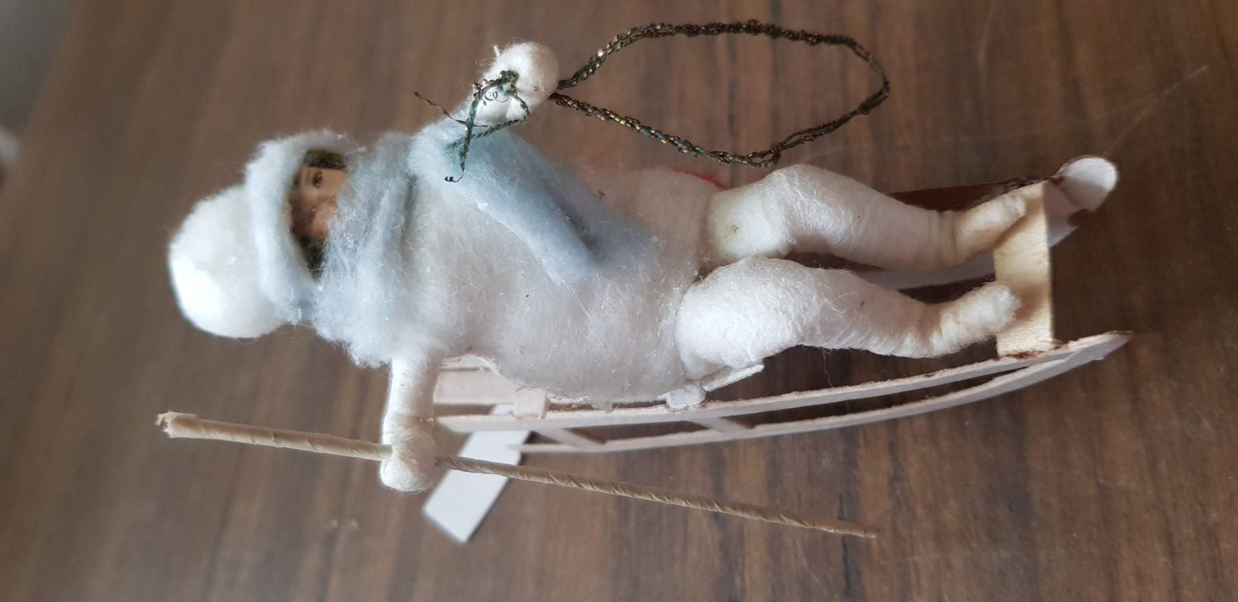 Tutte le decorazioni: Weihnachtsschmuck antik Watte Schlitten – Usato da Mörschwil venduto da antiksalon 7