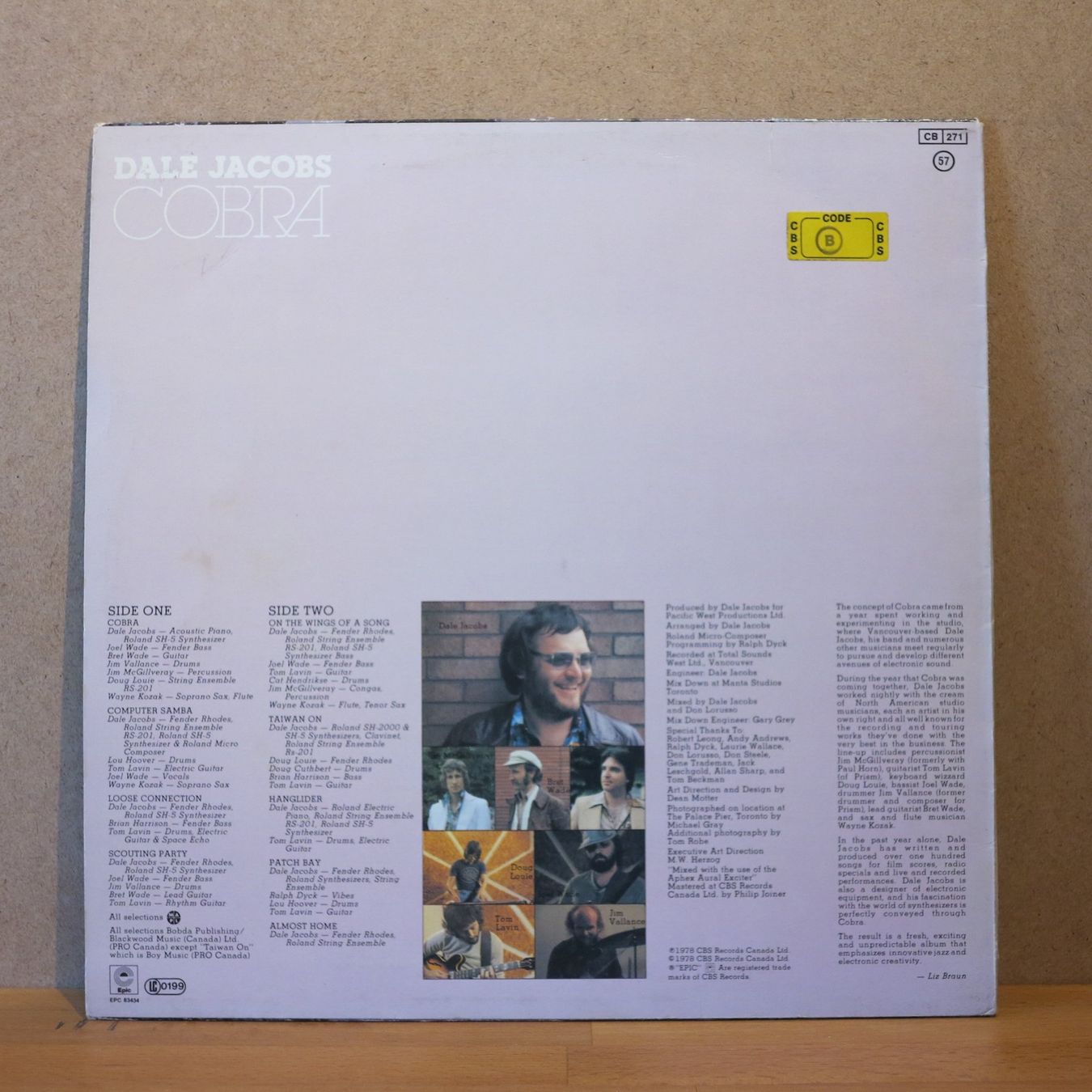 Schallplatten: Dale Jacobs - Cobra / LP – Gebraucht aus Zürich von Naim60 1