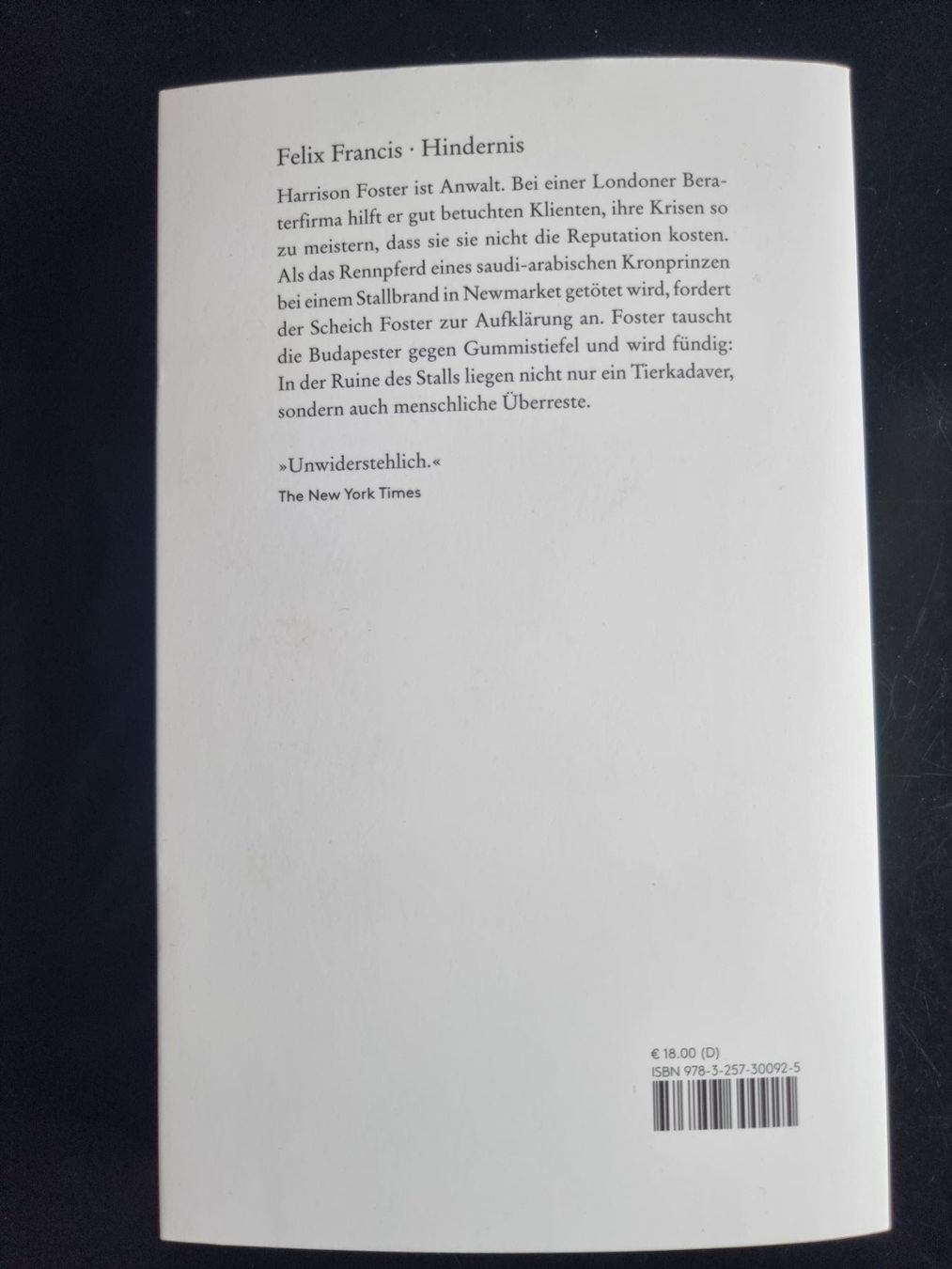 Libri: Felix Francis    Hindernis – Usato da Arosa venduto da horseracing 1