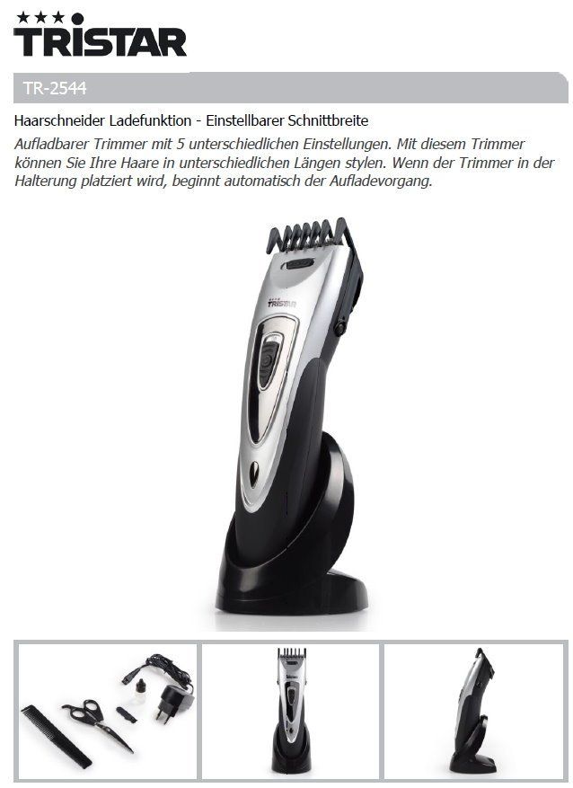Taglio: Haarschneider - TR-2544 – Nuovo e nell'imballaggio originale da Opfikon venduto da Trodat5430 1