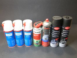 Spraydosen Set: Ölspray, Rostentferner, Bremsreiniger