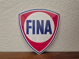 Emailschild Fina Tankstelle Tanksäule Logo Emaille Schild