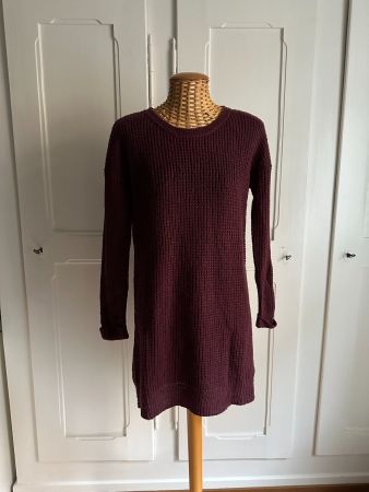JACQUELINE DE YONG - Long Strickpullover violett S