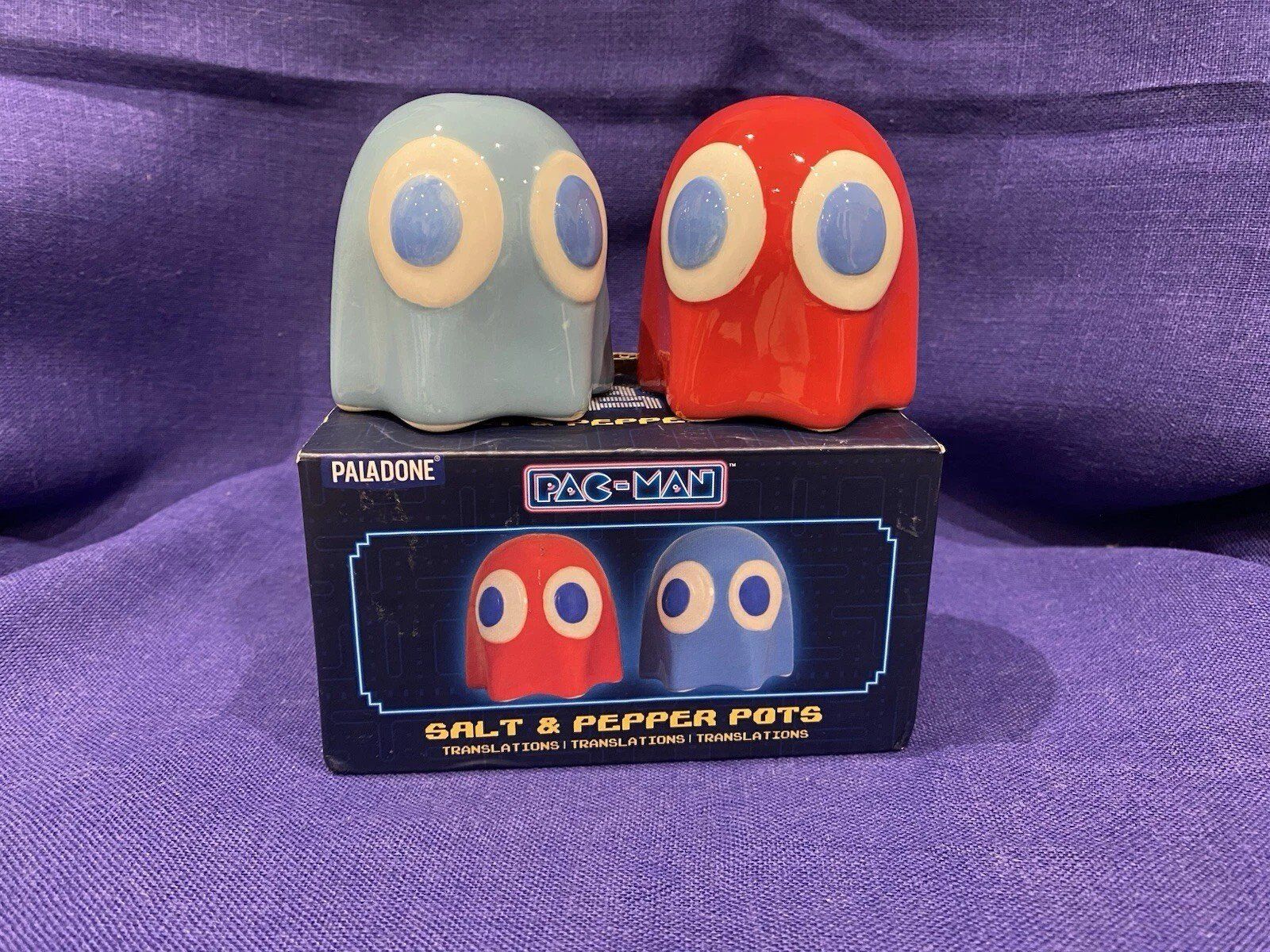 Set di piatti: Pac-Man-Salz- und Pfefferstreuer – Nuovo e nell'imballaggio originale da Grüningen venduto da Ibort