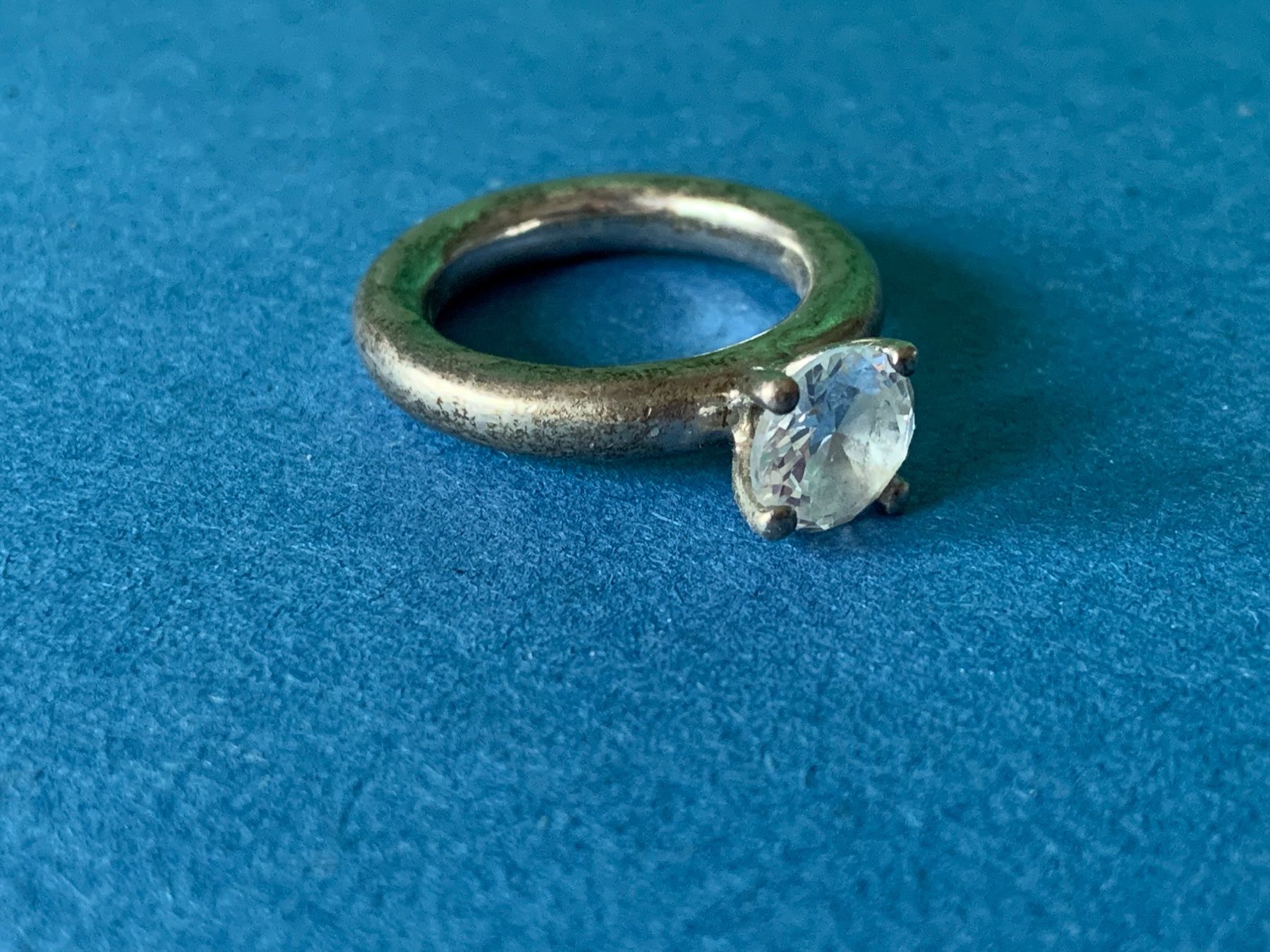 Anelli: Silberring white Stone Zarge (54/17) – Usato da Laufen venduto da Bellebellezza 3