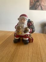 Weihnachtsdeko Weihnachtsmann Kerze Kerzenständer Kerzenlich