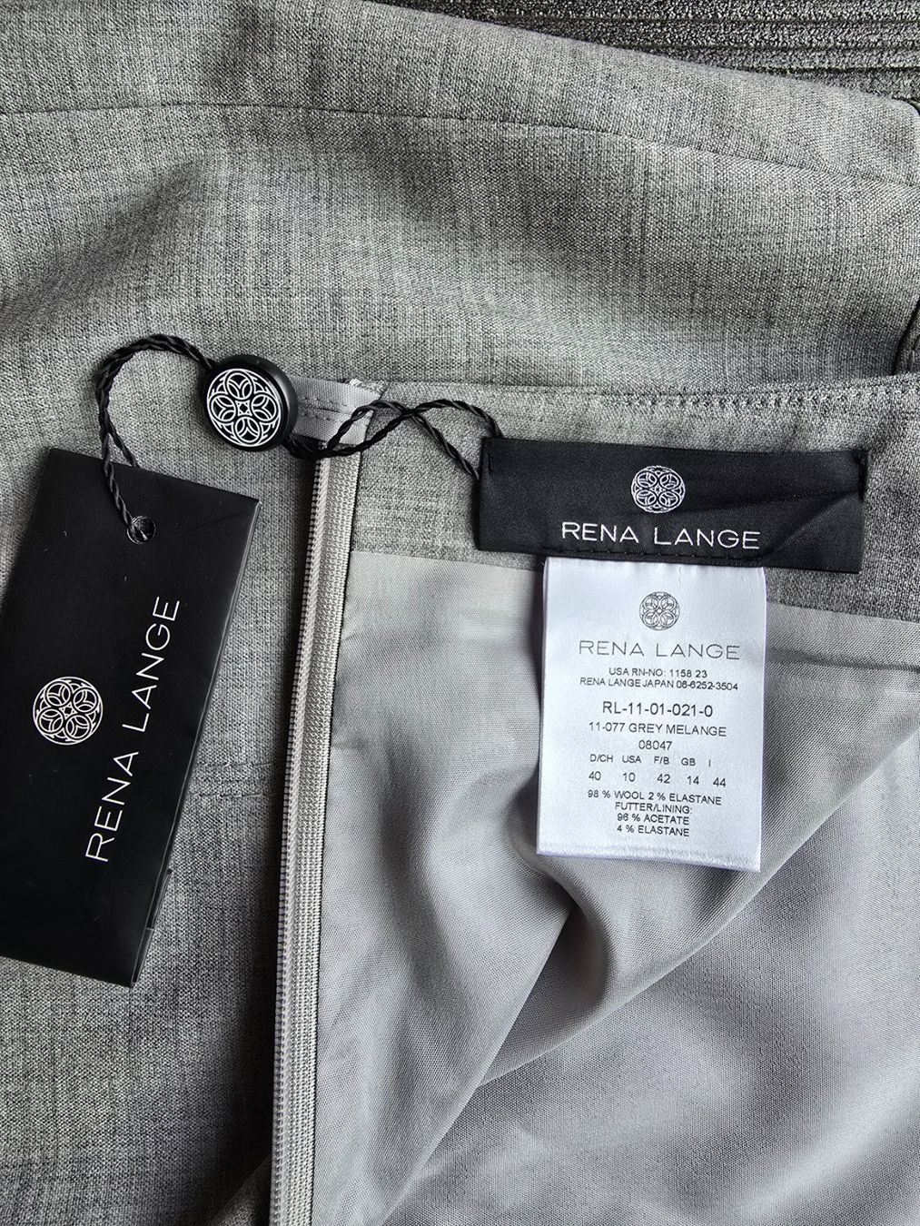 Gonne: Eleganter "Rena Lange" Rock, Grau, Grösse 40 – Nuovo e nell'imballaggio originale da Hinterforst venduto da Jamila8 2