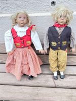 Antike Trachtenpuppen Pärchen, sehr gut erhalten, Rarität