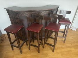 Bar mit 2 Kommoden / englischer Stil