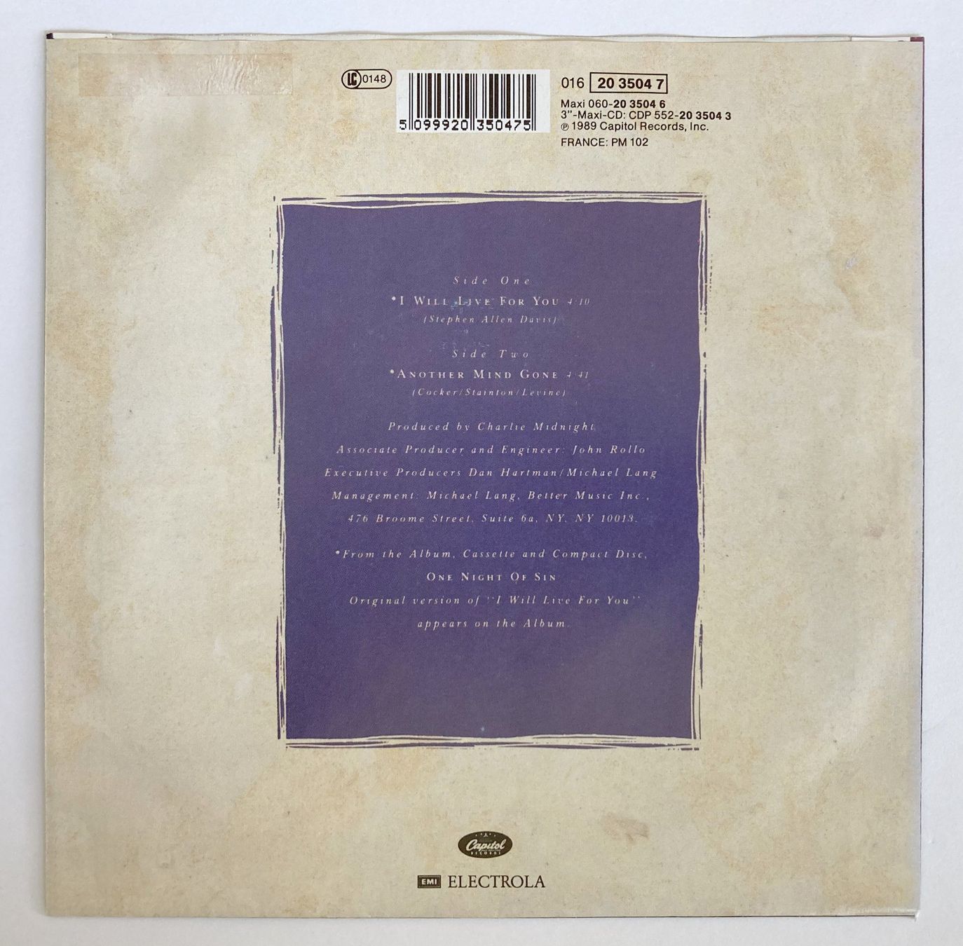 Dischi in vinile: JOE COCKER - I WILL LIVE FOR YOU – Usato da Bottens venduto da hotter-than-hell 1