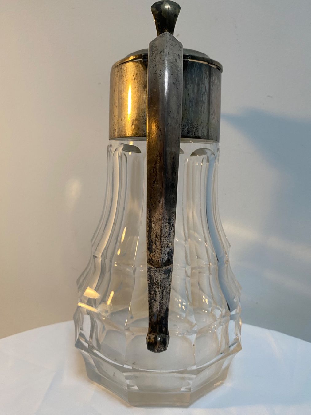 Caraffe: Glaskaraffe mit 800er Silbermontur – Usato da Basel venduto da ota_2f9m 1