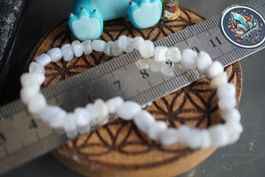 Chalcedon   Blau  Armband mit Gummizug