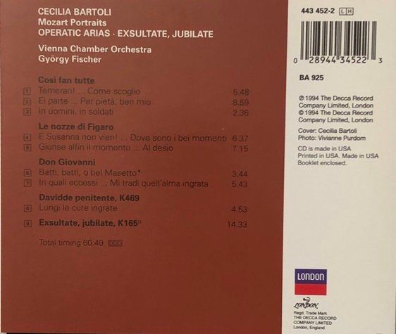 CDs: Cecilia Bartoli - Mozart Portraits – D'occasion à Grüningen par azulamarillo 1