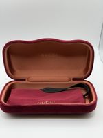 Brillenetui GUCCI rot Samt mit Beutel guter Zustand