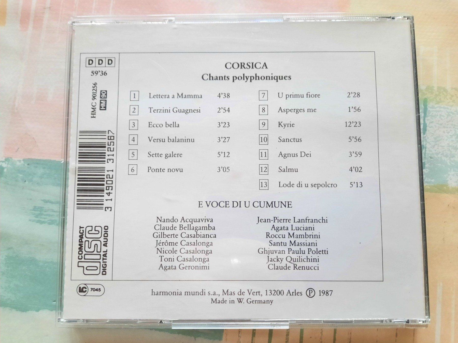 CD: Cd Corsica - Chants Polyphoniques – Usato da Pully venduto da bro_n52j 1