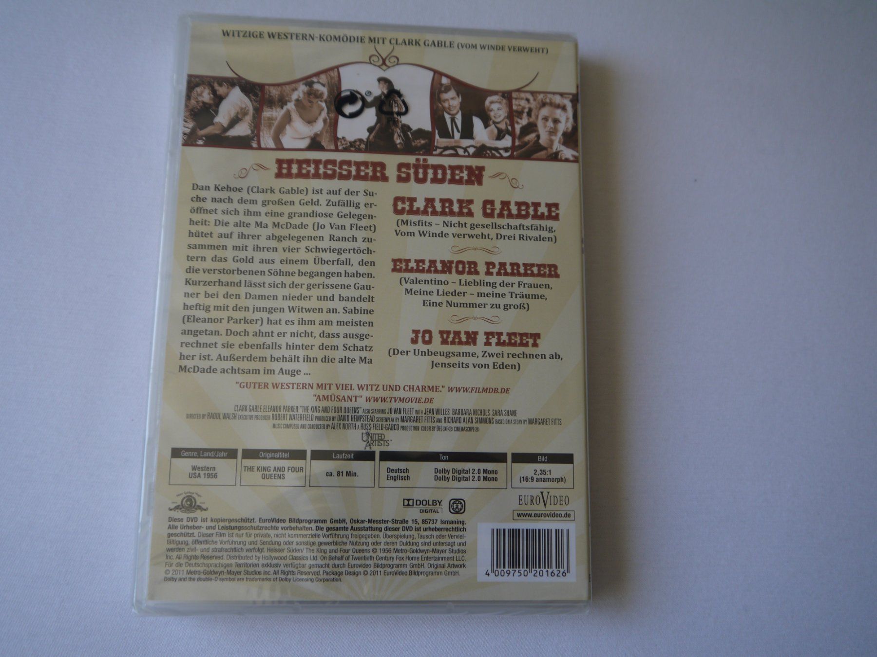 Tutti i DVDs: HEISSER SÜDEN(1956) - Clark Gable – Usato da Hagendorn venduto da Blaf 1